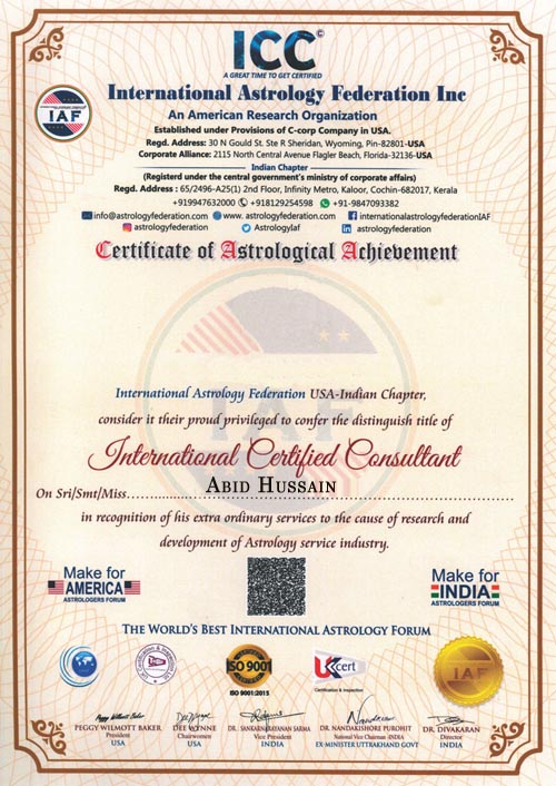 Award Winner Abid Hussain